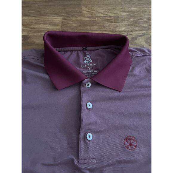 Turtleson Men's Tour Performance Golf Polo Shirt Size L - Picture 2 of 3